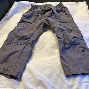 Gray cargo pants